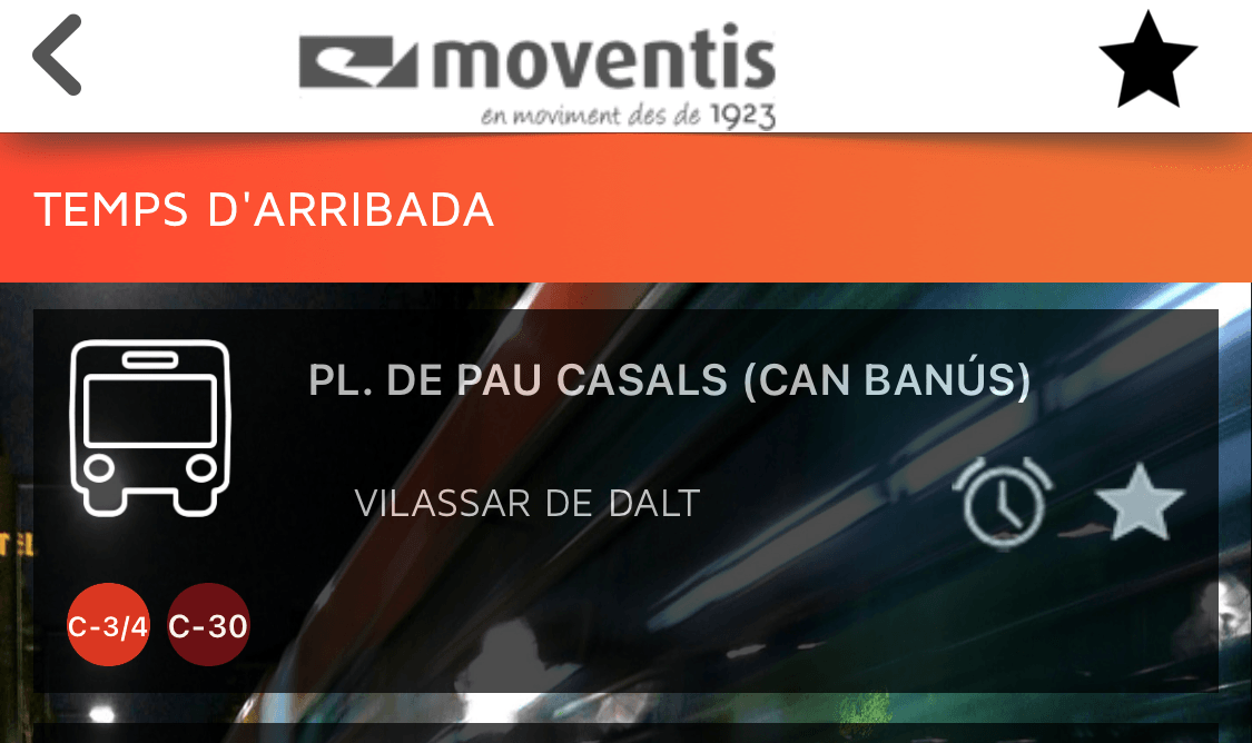 Nou cartell als autobussos de MOVENTIS