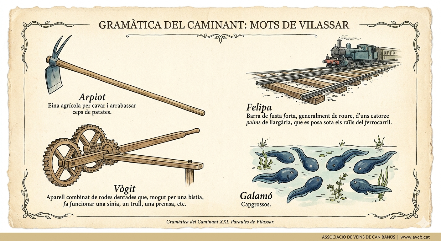 Gramàtica del Caminant: Mots de Vilassar (Aquarel·la etnogràfica).